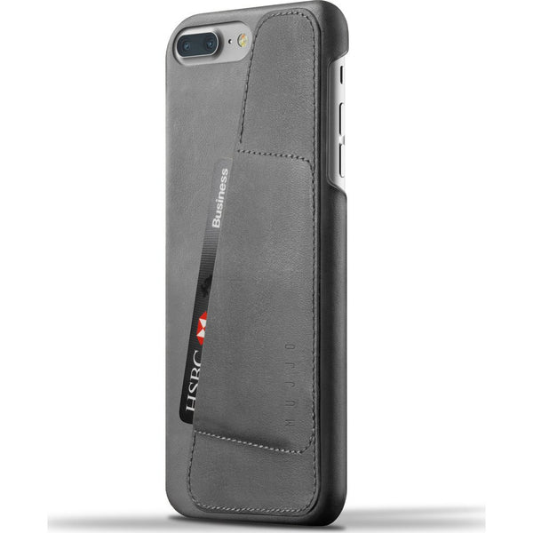 Mujjo Leather Wallet Case for iPhone 7 | Gray MUJJO-CS-020-GY