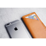 Mujjo Leather Wallet Sleeve for iPhone 7 | Tan MUJJO-SL-102-TN