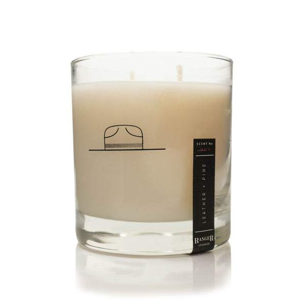 Ranger Station Soy Based Wax Candle | Leather + Pine RS_001