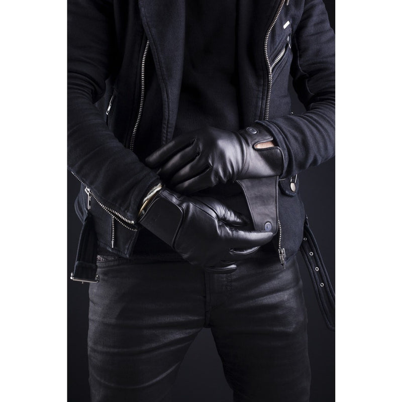 Mujjo Leather Touchscreen Gloves | Black Size 9 MUJJO-GLLT-016-106