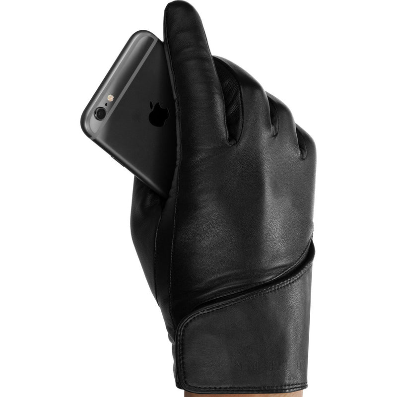 Mujjo Leather Touchscreen Gloves | Black Size 9 MUJJO-GLLT-016-90