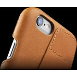Mujjo Leather Wallet Case 80° for iPhone 6s | Tan