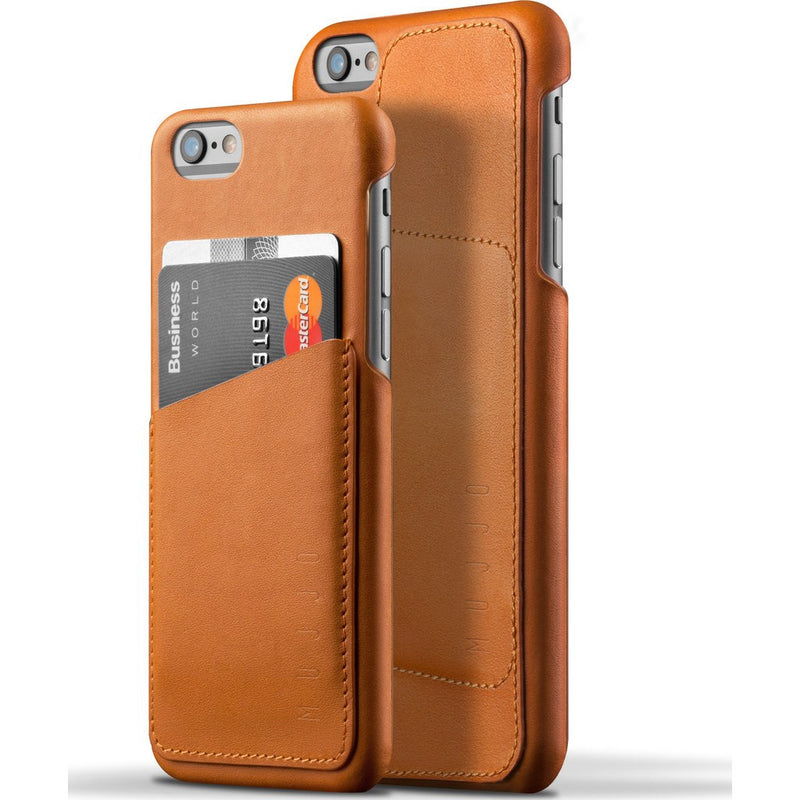 Mujjo Leather Wallet Case for iPhone 6(s) | Tan MUJJO-SL-082-TN