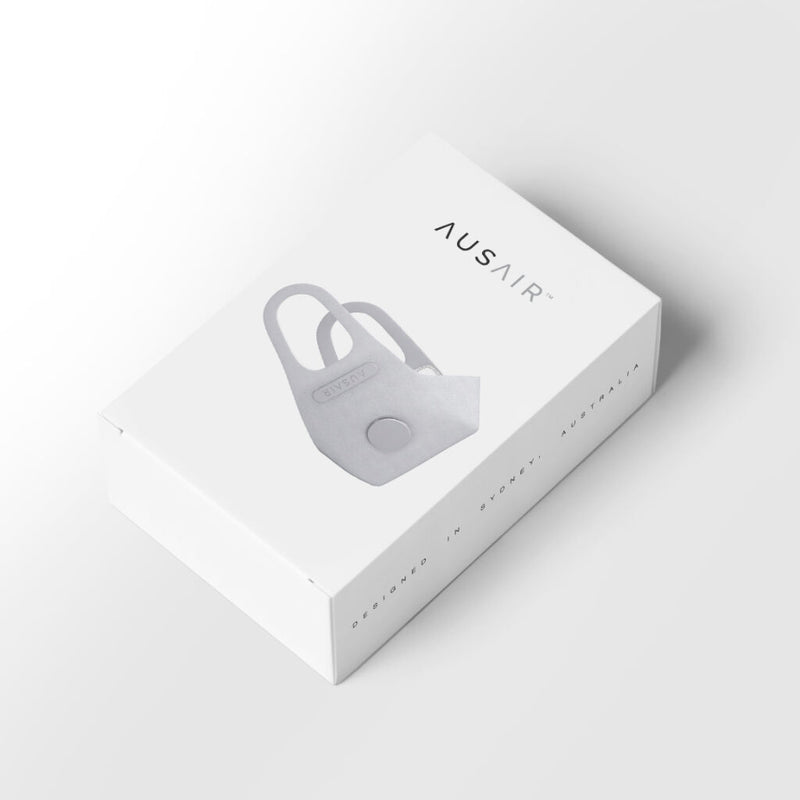AusAir Single Face Mask Pack | Light Grey