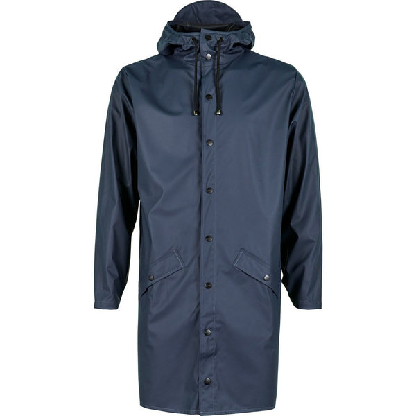 RAINS Waterproof Long Jacket | Blue 1202 S/M