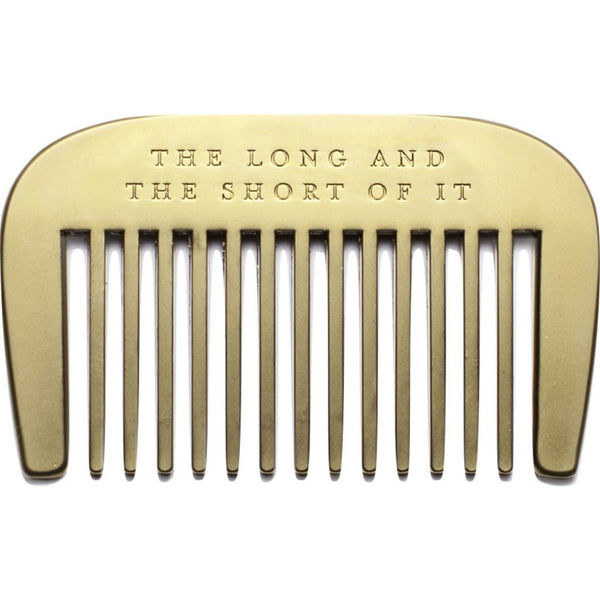 Izola The Long and Short of It Beard Comb | Gold 14001