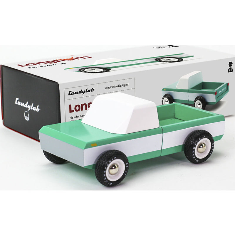 Candylab Longhorn Pick Up Truck Wooden Toy | Green M2000