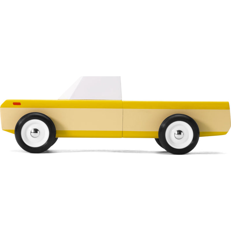 Candylab Longhorn Pick Up Truck Wooden Toy | Orange Yellow M2001