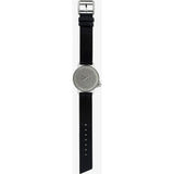 Miansai M12 Stainless Steel Swiss Watch | Black Leather 106-0002