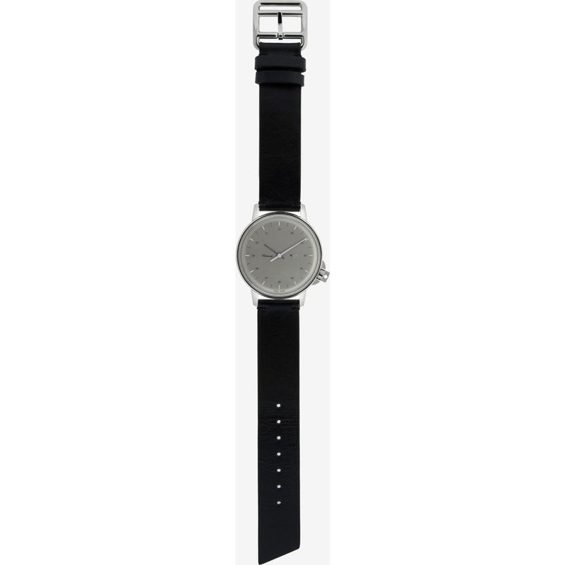 Miansai M12 Stainless Steel Swiss Watch | Black Leather 106-0002