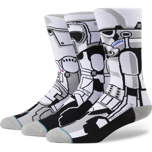 Stance Trooper Men's Socks | White Large M545D15TRO