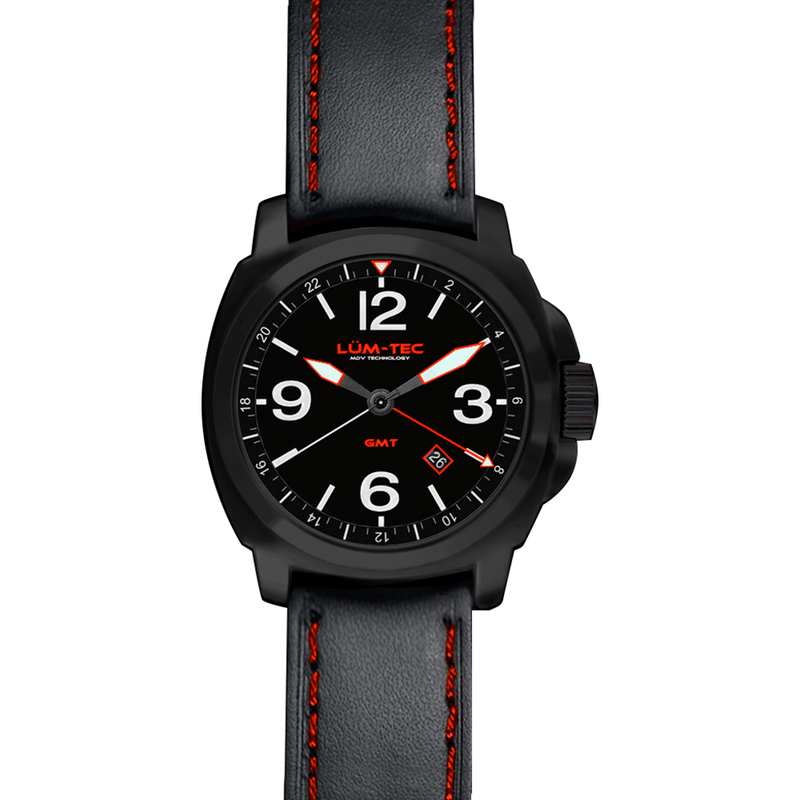 Lum-Tec M59 GMT Watch | Leather Strap