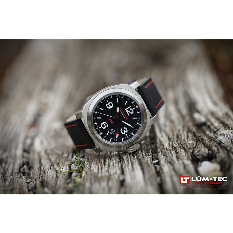 Lum-Tec M60 GMT Watch | Leather Strap