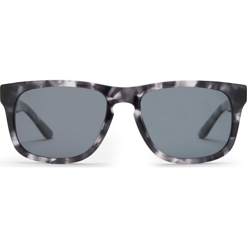 DIFF Eyewear Riley Sunglasses | Black Marble + Grey Polarized