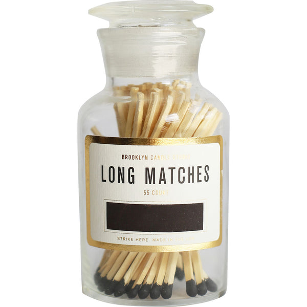 Brooklyn Candle Studio Apothecary Match Bottle | Black