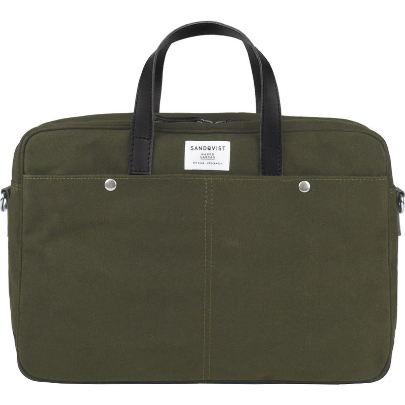 Sandqvist MATS Briefcase | Waxed Olive SQA751