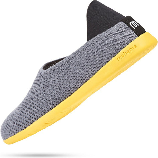 Mahabis breathe slipper | Light Grey/Skane Yellow
