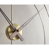 Nomon Mini Bilbao G Wall Clock | Fiberglass/Walnut/Brass