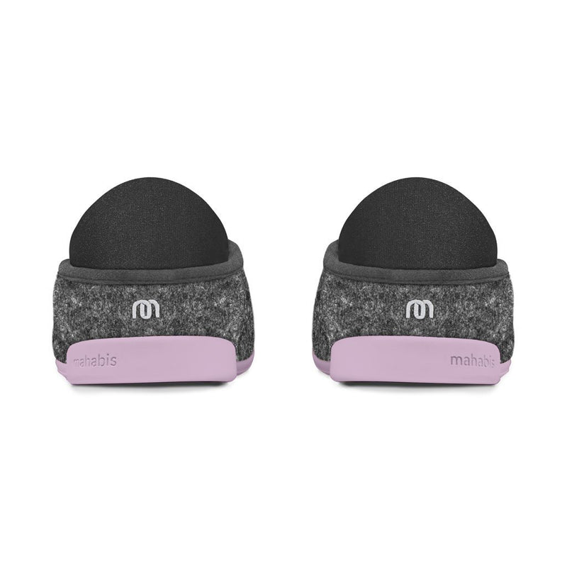 Mahabis Classic 2 Slippers | Dark Grey/ Purple