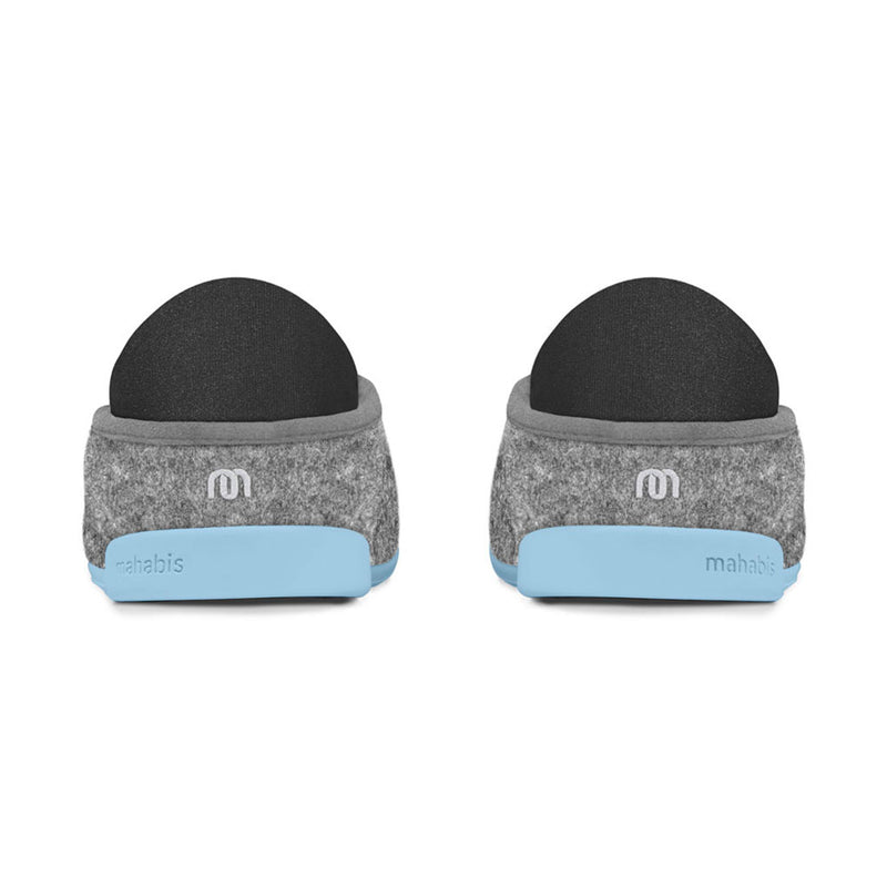 Mahabis Classic 2 Slippers | Light Grey/ Blue