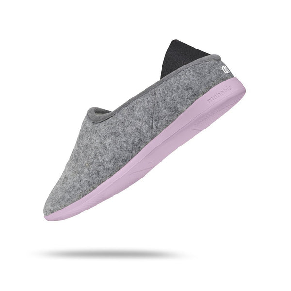 Mahabis Classic 2 Slippers | Light Grey/ Purple