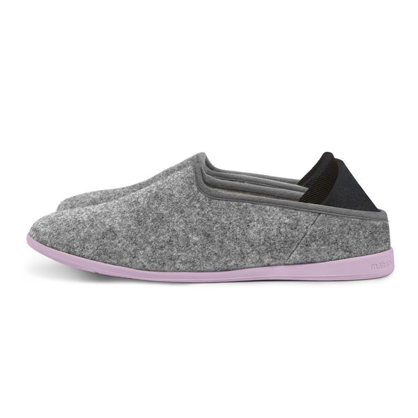 Mahabis Classic 2 Slippers | Light Grey/ Purple