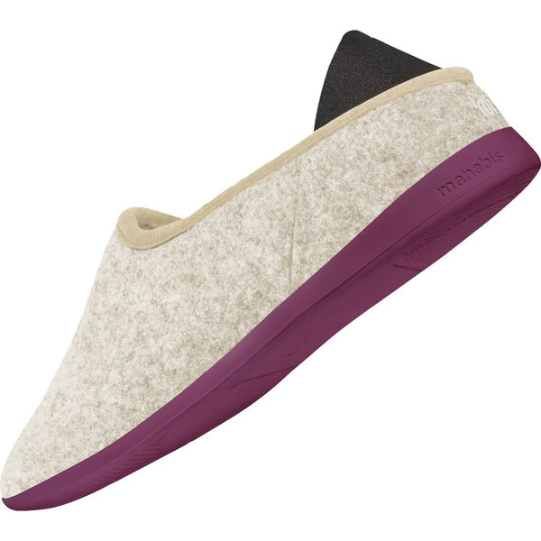 Mahabis classic Slipper | Stone/Purple