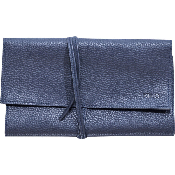 Kiko Leather Jewelery Roll | Dark Blue