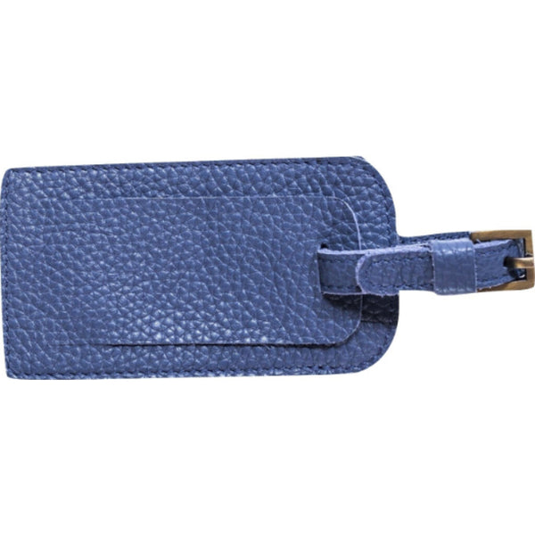 Kiko Leather Bag Tag | Blue