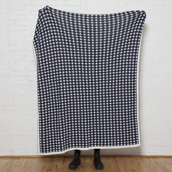 in2green Reversible Repeating Cross Blanket Eco Throw
