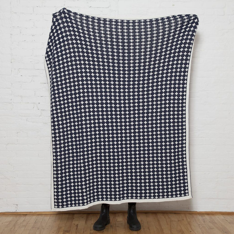 in2green Reversible Repeating Cross Blanket Eco Throw