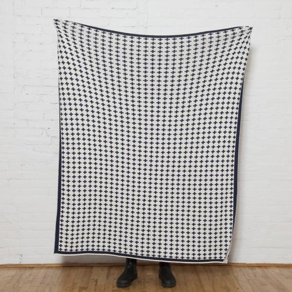 in2green Reversible Repeating Cross Blanket Eco Throw