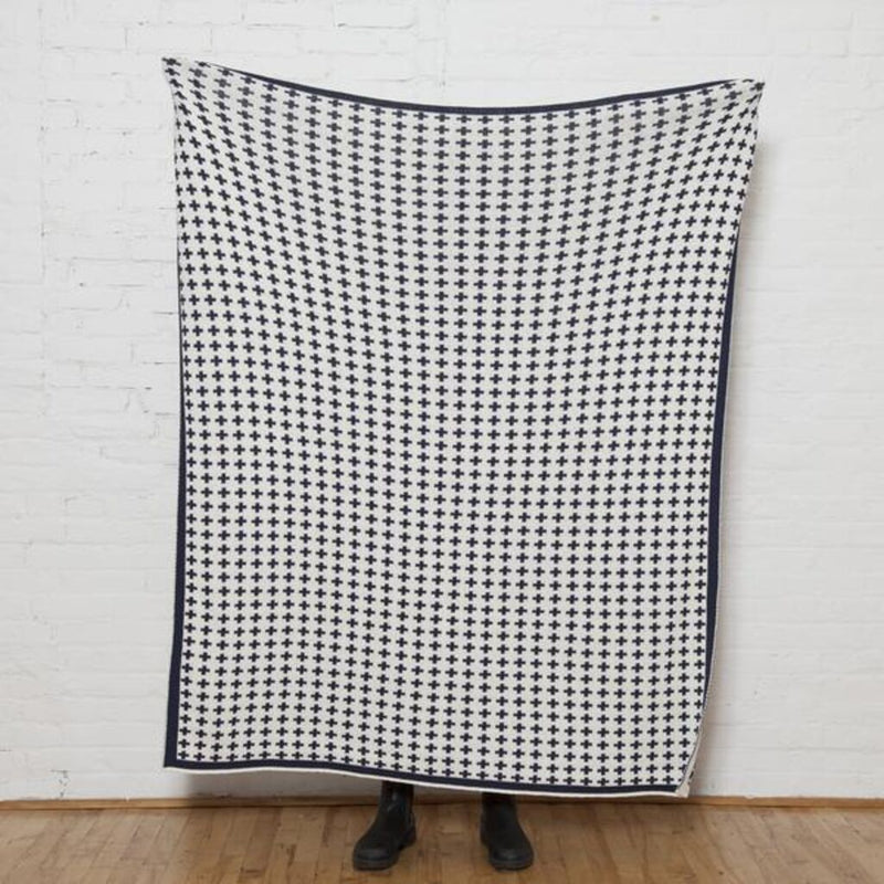 in2green Reversible Repeating Cross Blanket Eco Throw