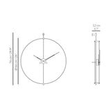 Nomon Mini Barcelona G Wall Clock | Fiberglass/Walnut/Brass