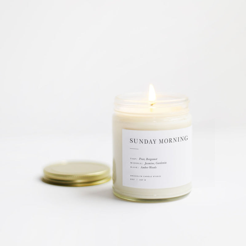 Brooklyn Candle Studio Minimalist Candle | Sunday Morning MI013