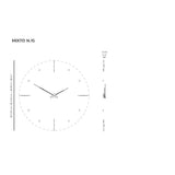 Nomon Mixto I Wall Clock | Chromed Brass/Steel/Walnut