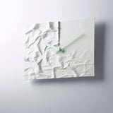 Lemnos Crinkle Clock | White