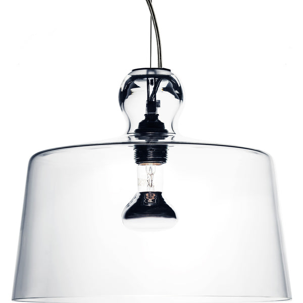 Produzione Privata Acquatinta XL Pendant Lamp| Transparent Murano Glass- ML-ACTRXL