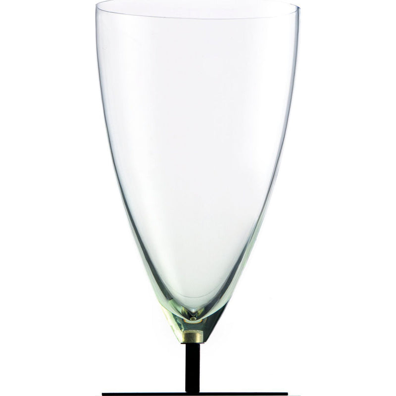 Produzione Privata Basequadra Vase | Transparent Green Glass- ML-VBAS