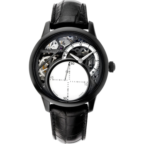 Maurice Lacroix Masterpiece Mysterious Seconds 43mm Watch | White/Black MP6558-PVB01-090