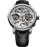 Maurice Lacroix Masterpiece Squelette Chronograph 45mm Watch | Silver/Black MP7128-SS001-100