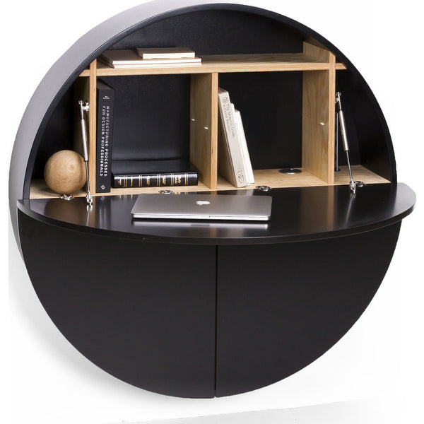 EMKO Multifunctional Pill Cabinet/Desk | Black/Black