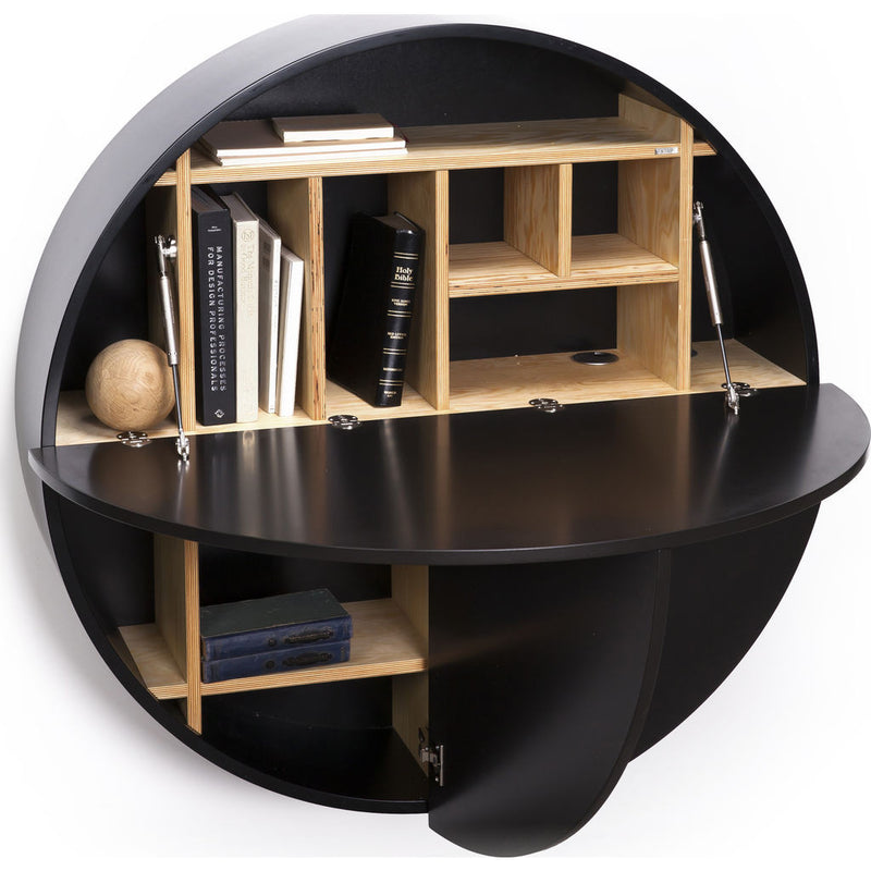 EMKO Multifunctional Pill Cabinet/Desk | Black/Black