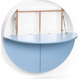 EMKO Multifunctional Pill Cabinet/Desk | White/Blue