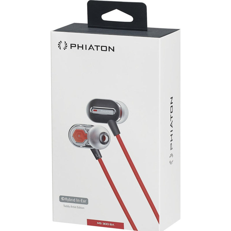 Phiaton Hybrid Dual Driver In-Ear Headphones | MS300 BA Black MS300BABLACK