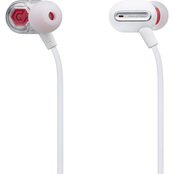Phiaton Hybrid Dual Driver In-Ear Headphones | MS300 BA White MS300BAWHITE