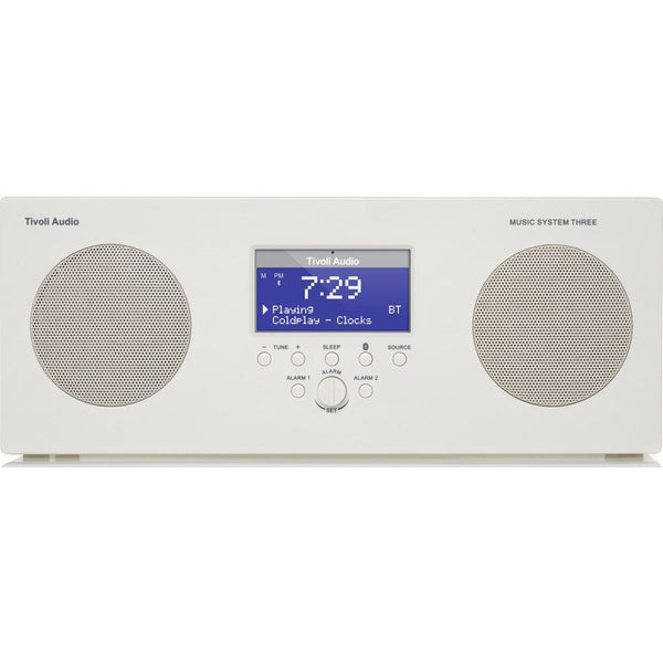 Tivoli Audio Music System Three Speaker Radio | White MSY3WHT