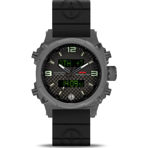 MTM Special Ops Airstryk II Watch | Gray Titanium/Carbon Lumi/Black Rubber II