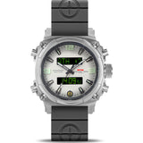 MTM Special Ops Airstryk II Watch | Silver Titanium/White Lumi/Gray Rubber