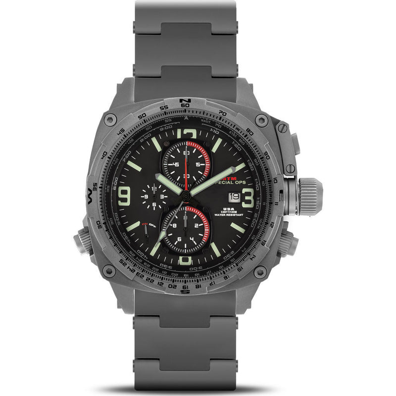 MTM Special Ops Cobra 44 Watch Gray Titanium/Black/Titanium Band